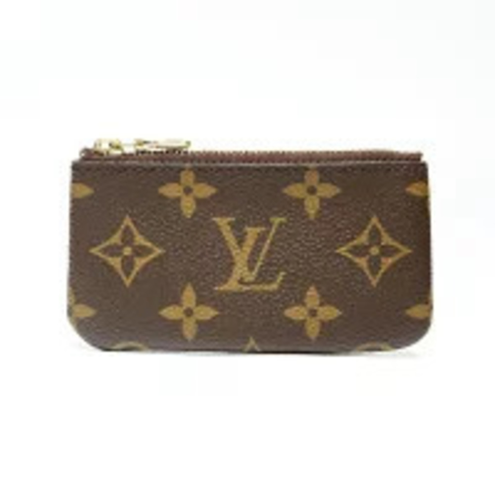 Louis Vuitton Monogram Pochette coin case Wallet Brown